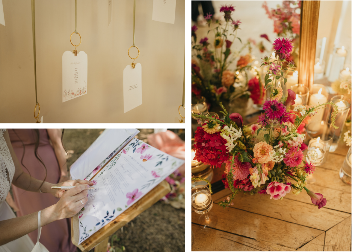 Mariage Lumières et fleurs