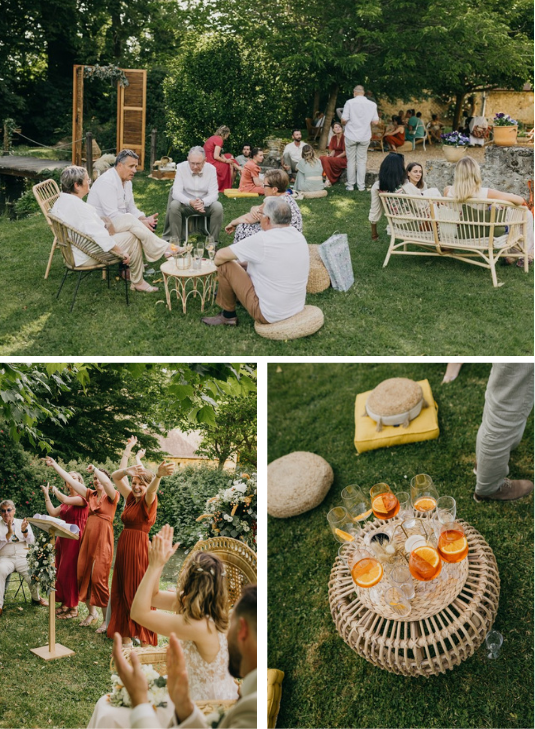 Décoration terracotta mariage