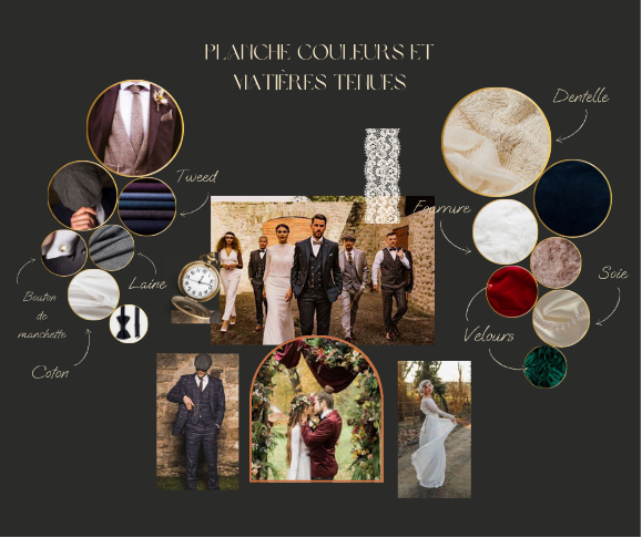 Moodboard mariage hiver