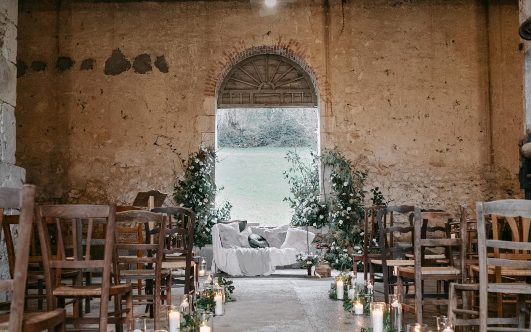 Décoration mariage hivernal